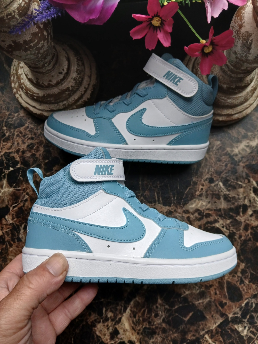 🇺🇸 4th of July Nike Court Borough Mid II Lifestyle Shoes Size 12 Kids Unisex